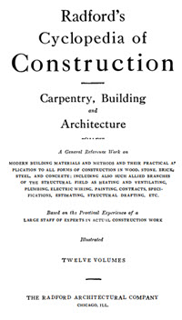 Radford's Cyclopedia of Construction, Carpentry, Building and Architecture 10765314